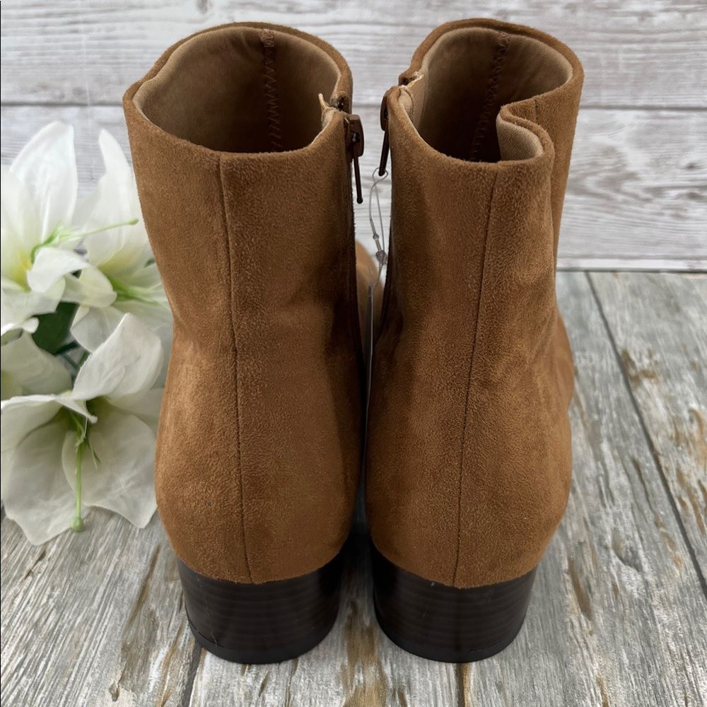 Women's Faux Suede Ankle Boots Shoes Size 10 - Picture 6 of 7
